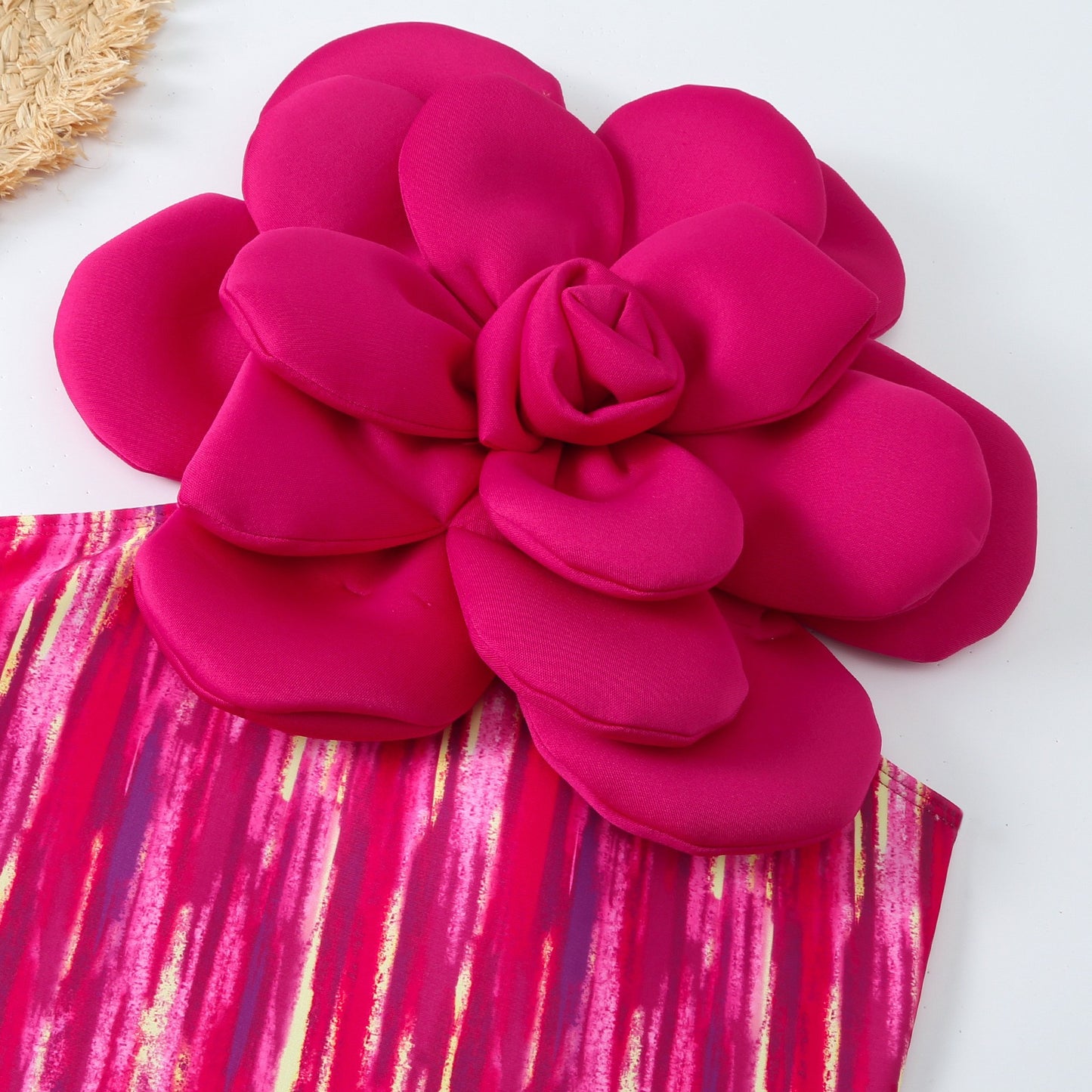 ROSA 3D ÇİÇEKLİ BODYSUIT MAYO