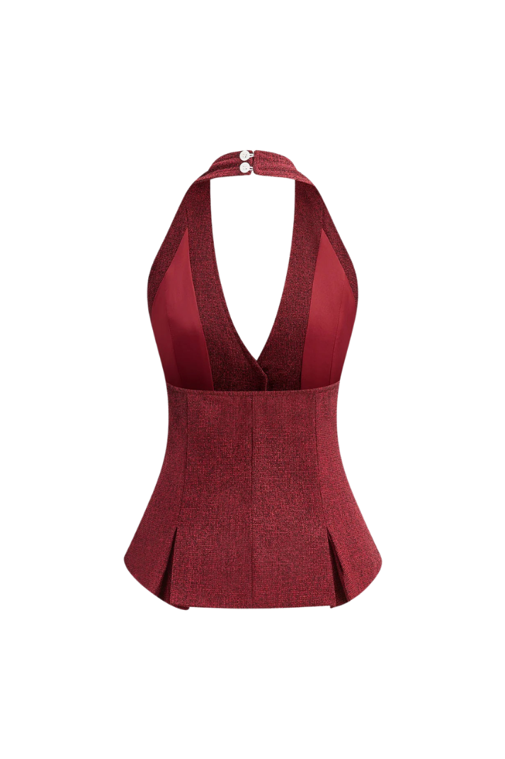 MARİE HALTER YAKA YELEK