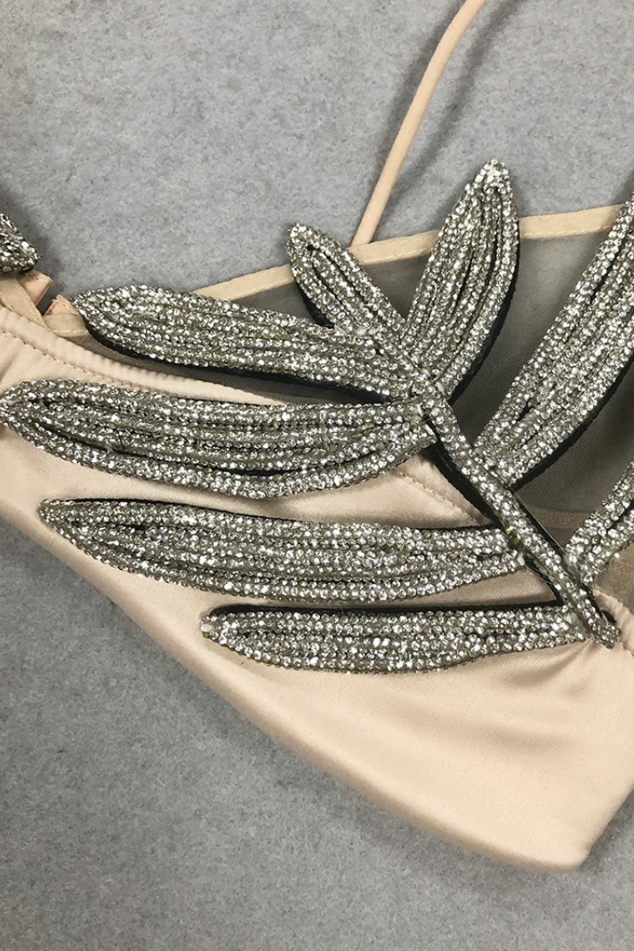 LARA TAŞLI YAPRAK SÜSLEME BRALET