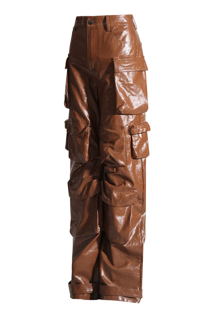 CHARLOT DERİ KARGO PANTOLON