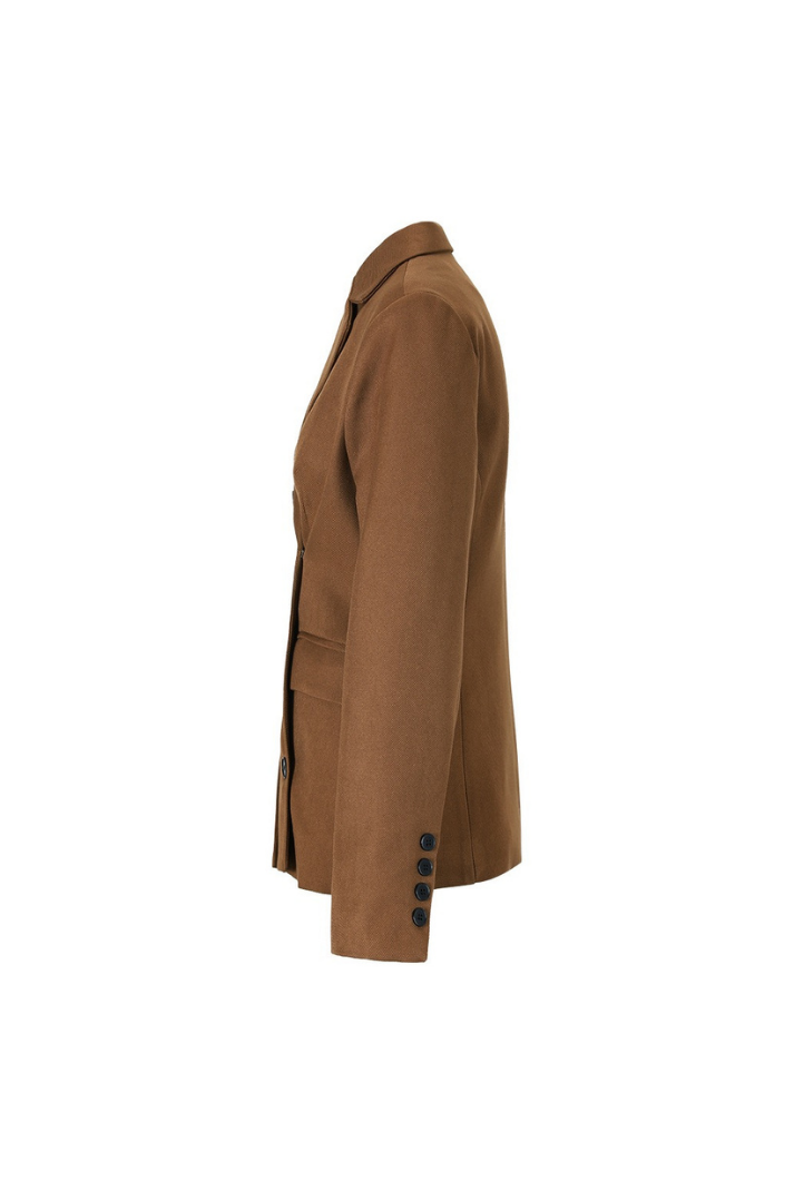 AVRİL KRUVAZE PİLELİ BLAZER CEKET
