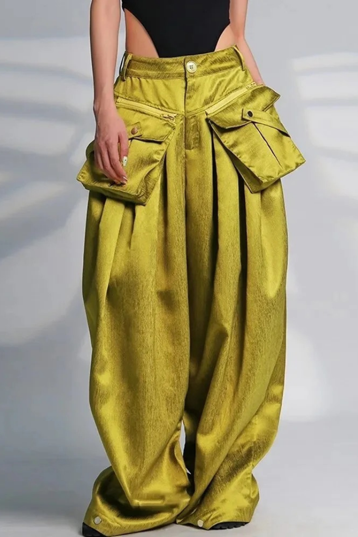 KAİTLY SATEN KARGO PANTOLON