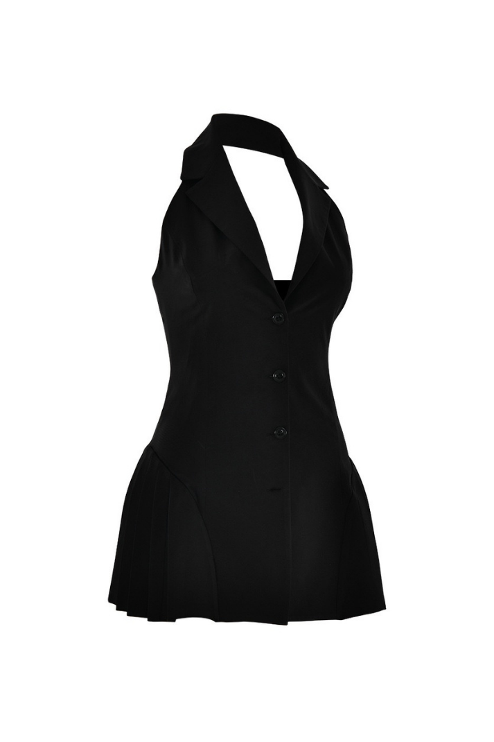JULİA HALTER YAKA BLAZER MİNİ ELBİSE