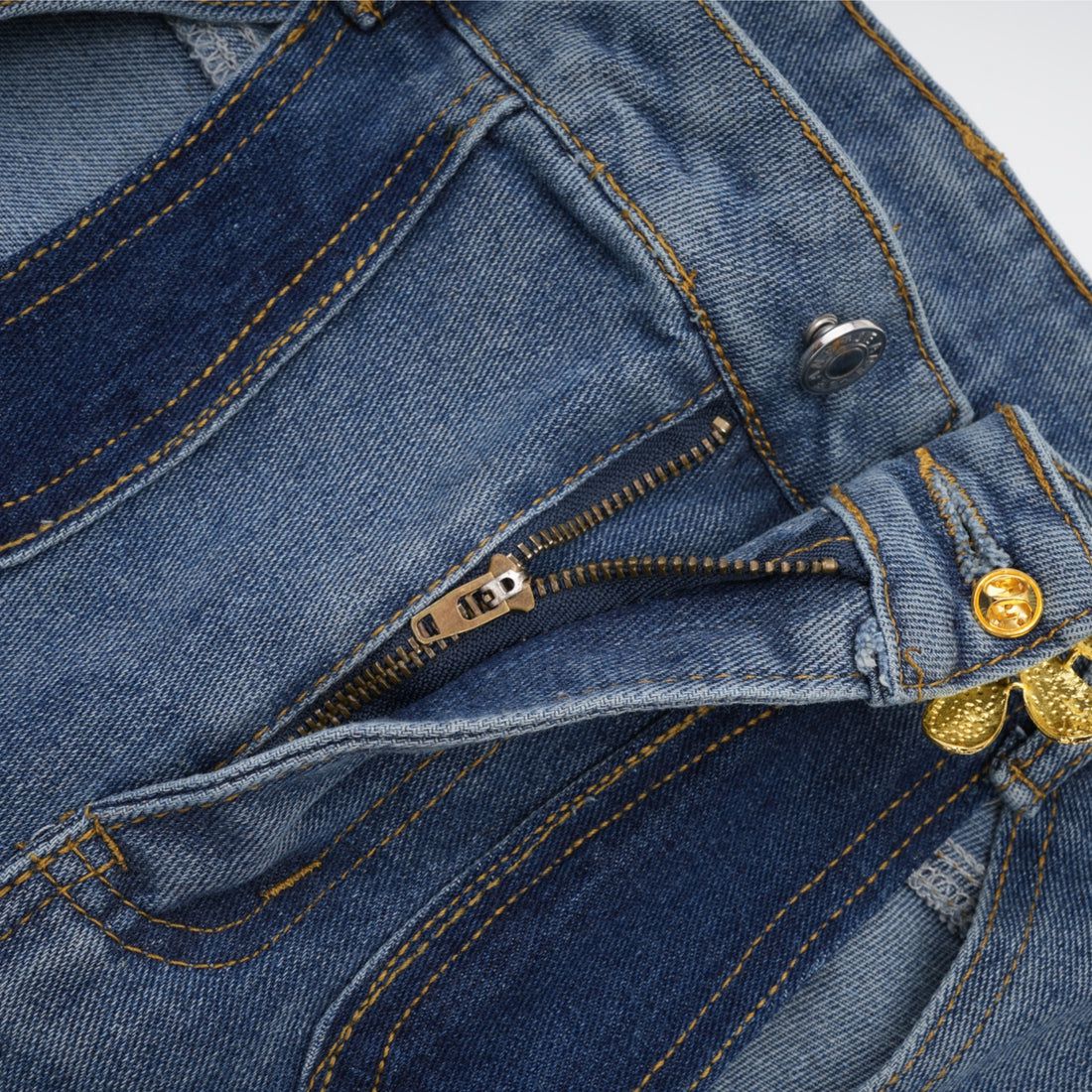 NİDES YÜKSEK BEL PENCERELİ JEANS