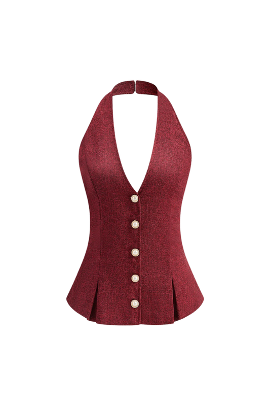 MARİE HALTER YAKA YELEK