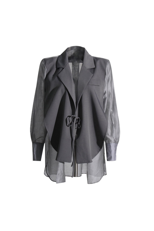 AZURA TÜL KARIŞIMLI BLAZER CEKET