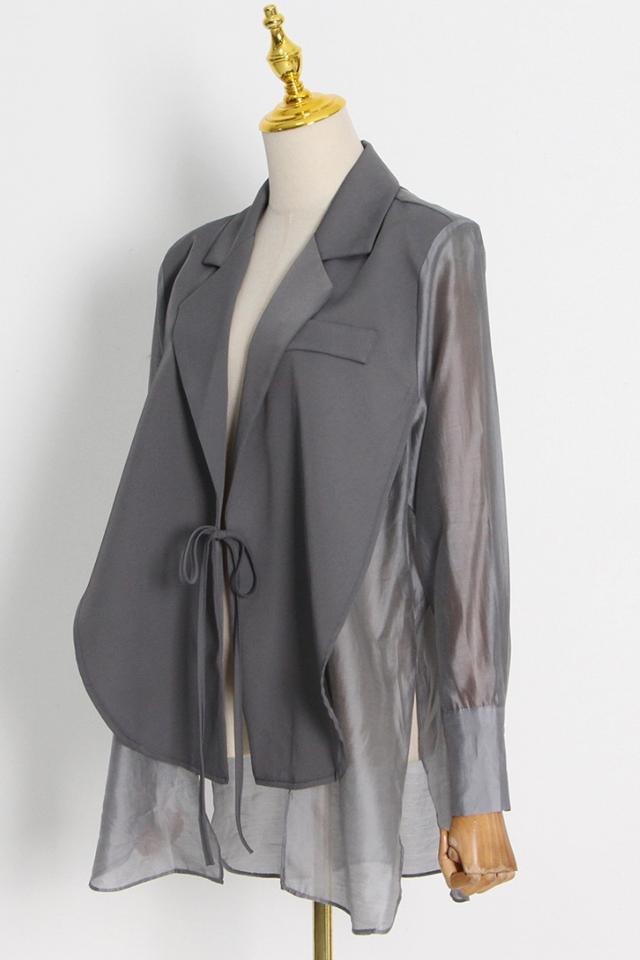 AZURA TÜL KARIŞIMLI BLAZER CEKET