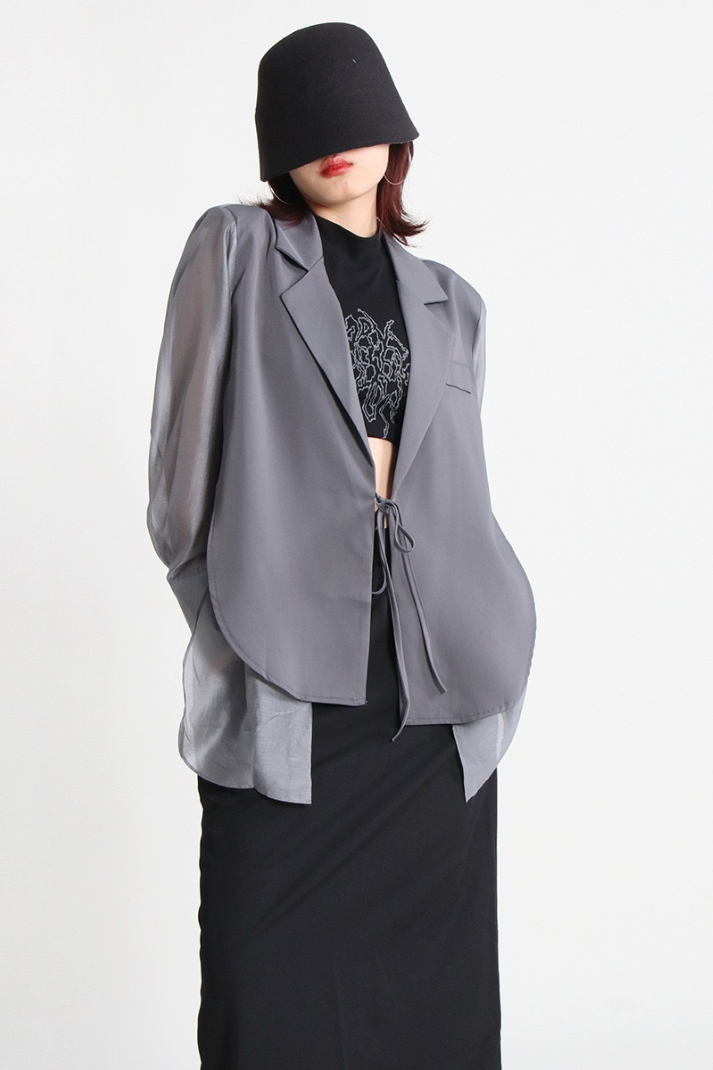AZURA TÜL KARIŞIMLI BLAZER CEKET