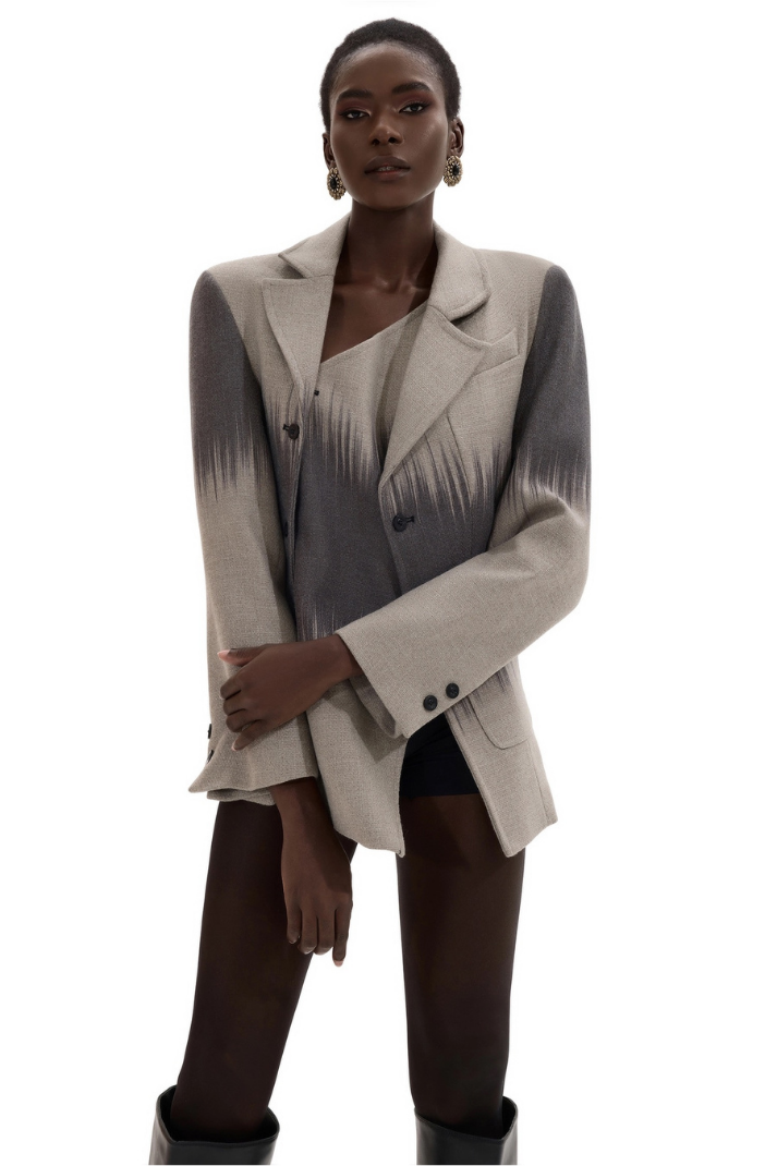 SAHRA KONTRAST YÜN BLAZER CEKET