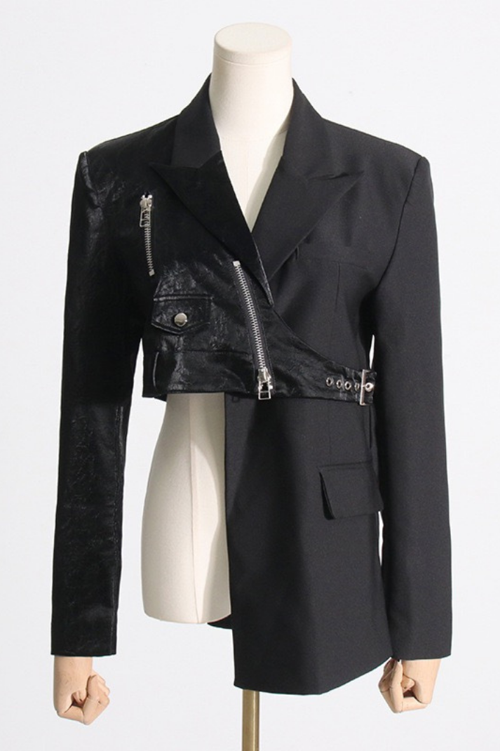 LENORA PATCHWORK TASARIM BLAZER CEKET