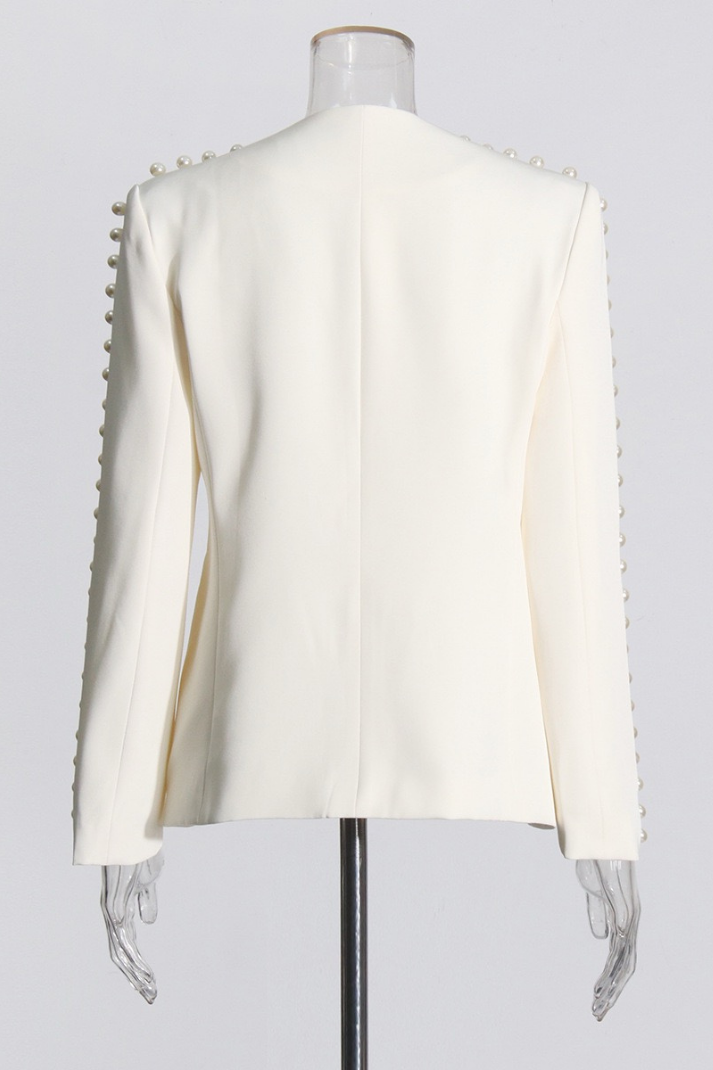PERLA İNCİ SÜSLEMELİ BLAZER CEKET
