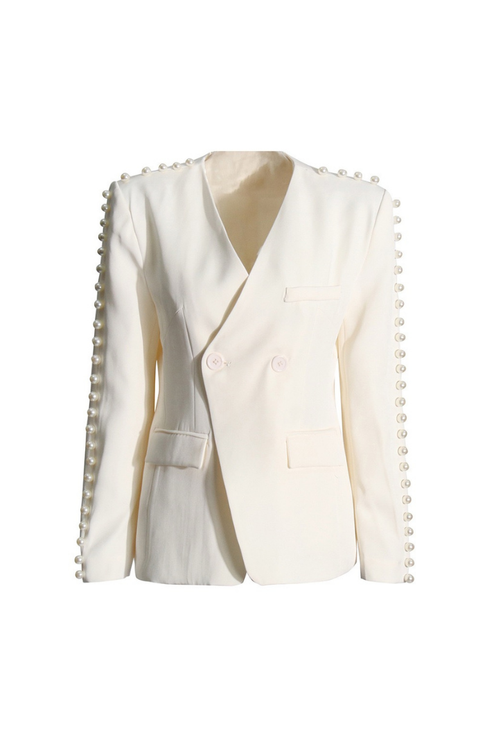 PERLA İNCİ SÜSLEMELİ BLAZER CEKET