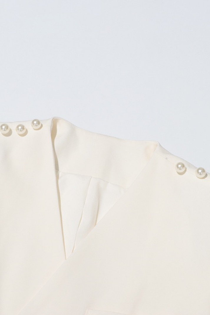 PERLA İNCİ SÜSLEMELİ BLAZER CEKET