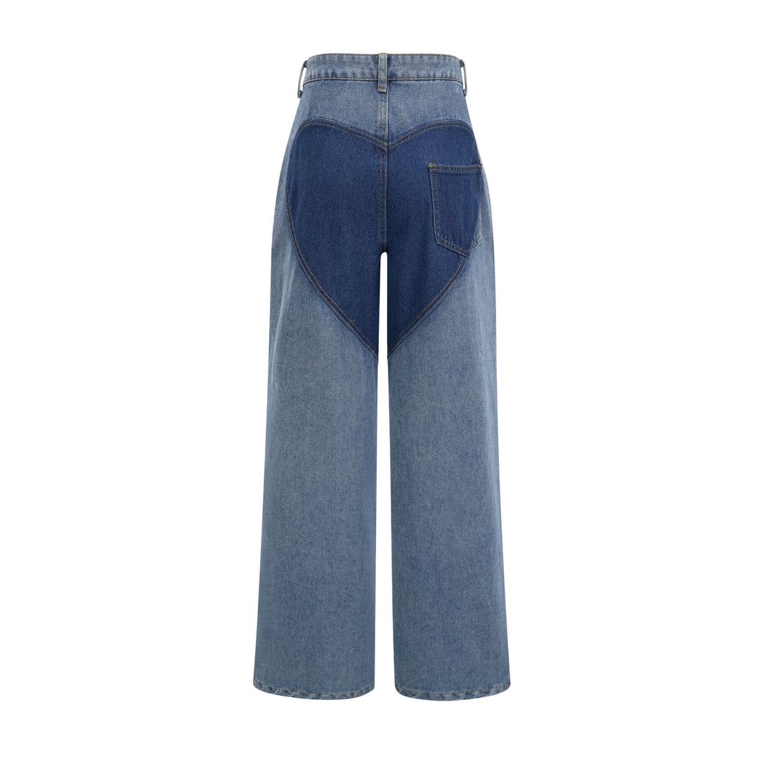 NİDES YÜKSEK BEL PENCERELİ JEANS